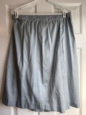 Eileen Fisher Classic Light Gray A-Line Women's Skirt